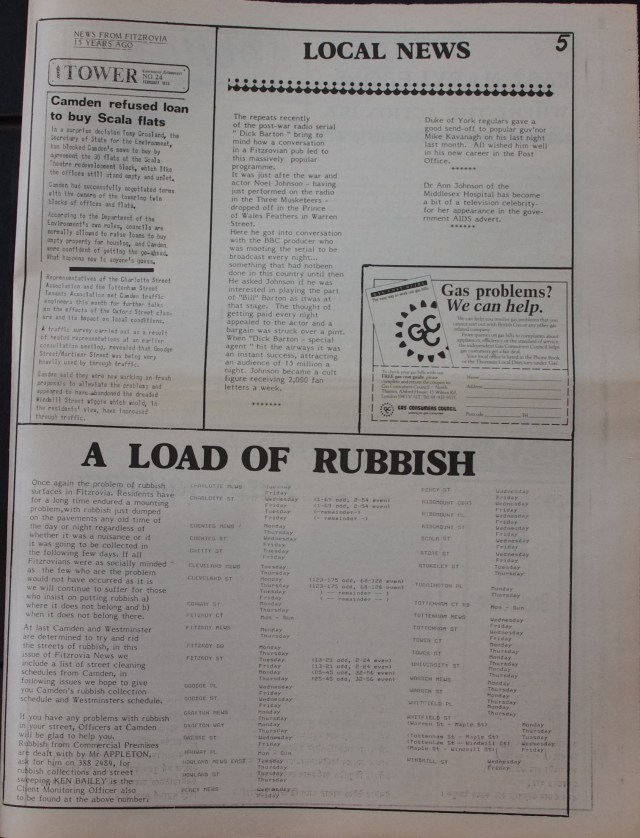 Page 5 Fitzrovia News no 48 February 1990