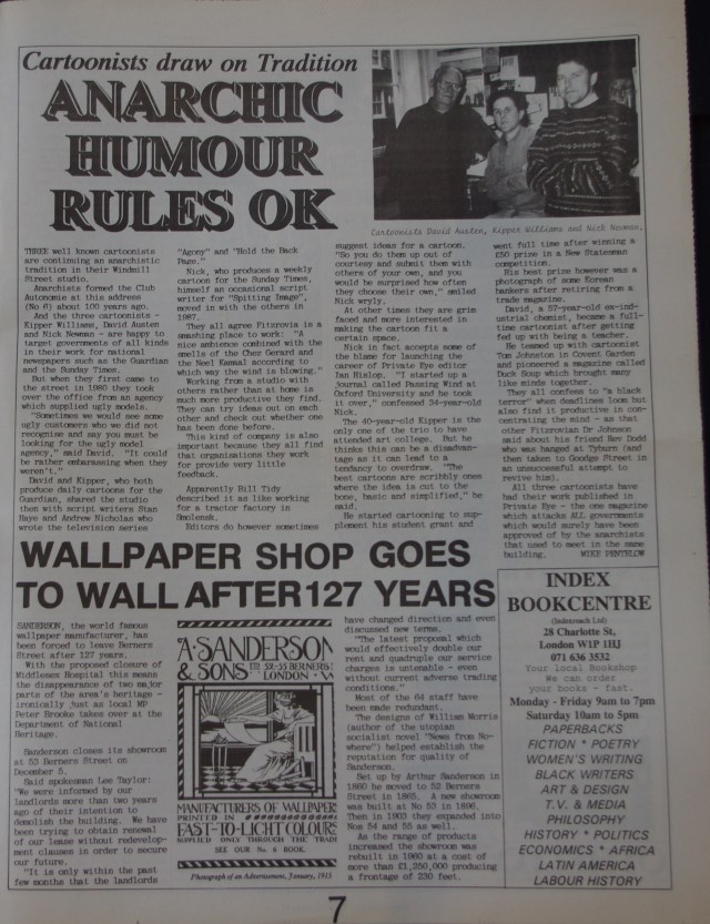 Page 7 Fitzrovia News no 59 December 1992