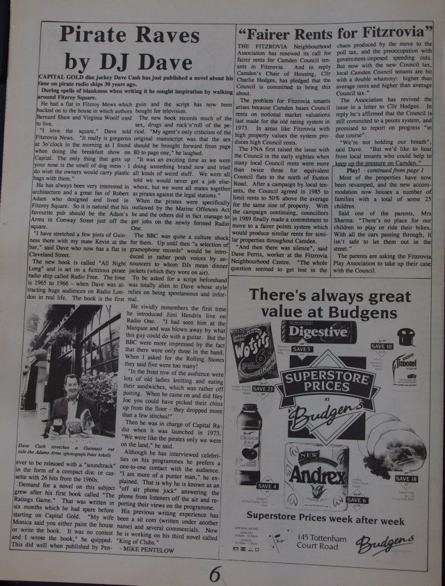Page 6 Fitzrovia News no 62 September 1993